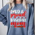 Baseball Mom Sport Mommy Baseball Mama Mother's Day Comfort Colors Sweatshirt Denim