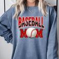 Baseball Mom Sports Red Comfort Colors Sweatshirt Denim Baseball Mom Sports Red Comfort Colors Sweatshirt Denim