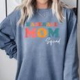Baseball Mom Squad Boho Cute Back To School Ball Mom Comfort Colors Sweatshirt Denim