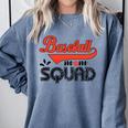 Baseball Mom Squad For Baseball Mom Comfort Colors Sweatshirt Denim