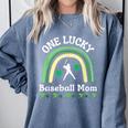 Baseball Mom St Patrick's Day Irish Shamrock Sports Comfort Colors Sweatshirt Denim Baseball Mom St Patrick's Day Irish Shamrock Sports Comfort Colors Sweatshirt Denim