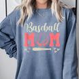 Baseball Mom And Sweet For Moms With Baseball Kids Comfort Colors Sweatshirt Denim Baseball Mom And Sweet For Moms With Baseball Kids Comfort Colors Sweatshirt Denim