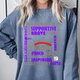 Baseball Mom Traits For Great Mothers Grey And Purple Comfort Colors Sweatshirt Denim Baseball Mom Traits For Great Mothers Grey And Purple Comfort Colors Sweatshirt Denim