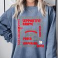 Baseball Mom Traits For Great Mothers Grey And Red Comfort Colors Sweatshirt Denim Baseball Mom Traits For Great Mothers Grey And Red Comfort Colors Sweatshirt Denim