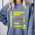 Baseball Mom Traits For Great Mothers Grey And Yellow Comfort Colors Sweatshirt Denim
