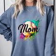 Baseball Mom USA American Baseball Graphic Comfort Colors Sweatshirt Denim Baseball Mom USA American Baseball Graphic Comfort Colors Sweatshirt Denim