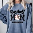 Baseball Mom Varsity Baseball Mama Cute Mother's Day Comfort Colors Sweatshirt Denim