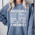 Baseball Momo Mom USA Flag 4th Of July Comfort Colors Sweatshirt Denim Baseball Momo Mom USA Flag 4th Of July Comfort Colors Sweatshirt Denim