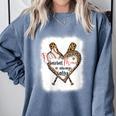 Baseball Moms Always Salty Mommy Comfort Colors Sweatshirt Denim