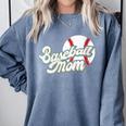 Baseball Mom's Favorite Game Day Comfort Colors Sweatshirt Denim Baseball Mom's Favorite Game Day Comfort Colors Sweatshirt Denim