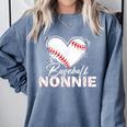 Baseball Nonnie Baseball Heart Comfort Colors Sweatshirt Denim Baseball Nonnie Baseball Heart Comfort Colors Sweatshirt Denim