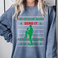 Baseball Player Christmas Pajama Send It Xmas PJs Boys Comfort Colors Sweatshirt Denim Baseball Player Christmas Pajama Send It Xmas PJs Boys Comfort Colors Sweatshirt Denim