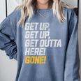 Baseball Player Get Up Get Outta Here Gone Home Run Comfort Colors Sweatshirt Denim Baseball Player Get Up Get Outta Here Gone Home Run Comfort Colors Sweatshirt Denim