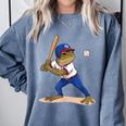 Baseball Puerto Rico Patriotic Flag Boricua Baseball Player Comfort Colors Sweatshirt Denim Baseball Puerto Rico Patriotic Flag Boricua Baseball Player Comfort Colors Sweatshirt Denim