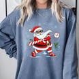 Baseball Santa 67 Christmas Xmas Pajamas Boys Kid Comfort Colors Sweatshirt Denim Baseball Santa 67 Christmas Xmas Pajamas Boys Kid Comfort Colors Sweatshirt Denim