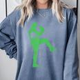 Baseball Shamrock St Patrick's Day Saint Paddy's Comfort Colors Sweatshirt Denim Baseball Shamrock St Patrick's Day Saint Paddy's Comfort Colors Sweatshirt Denim