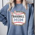 Baseball-Shirt Women Girls Mama Baseball Mom Comfort Colors Sweatshirt Denim