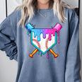Baseball Sport Respect The Drip Boys Baseball Comfort Colors Sweatshirt Denim Baseball Sport Respect The Drip Boys Baseball Comfort Colors Sweatshirt Denim
