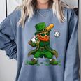 Baseball St Patricks Day Leprechaun Boys Girls Men Women Comfort Colors Sweatshirt Denim Baseball St Patricks Day Leprechaun Boys Girls Men Women Comfort Colors Sweatshirt Denim