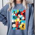 Baseball Strikeout Fastball Strikes Hitter Inning Curveball Comfort Colors Sweatshirt Denim Baseball Strikeout Fastball Strikes Hitter Inning Curveball Comfort Colors Sweatshirt Denim