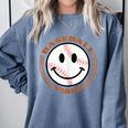 Baseball Vibes Baseball Mom Comfort Colors Sweatshirt Denim