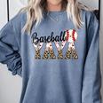 Baseball Yaya Women BallPark Yaya Baseball Mom Mother's Day Comfort Colors Sweatshirt Denim