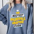 Best Baseball Umpire Job Occupation Premium Tri-Blend Comfort Colors Sweatshirt Denim