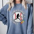 Birthday Baseball Lover 40 Years Old Awesome Since 1986 Comfort Colors Sweatshirt Denim Birthday Baseball Lover 40 Years Old Awesome Since 1986 Comfort Colors Sweatshirt Denim