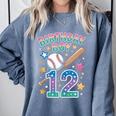 Birthday Boy 12th Birthday Baseball Comfort Colors Sweatshirt Denim