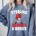 Boys Baseball Valentines Shirt Sterling Hearts Baseball Comfort Colors Sweatshirt Denim Boys Baseball Valentines Shirt Sterling Hearts Baseball Comfort Colors Sweatshirt Denim