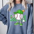 Boys St Patricks Day Baseball Player Pitcher Coach Kids Comfort Colors Sweatshirt Denim Boys St Patricks Day Baseball Player Pitcher Coach Kids Comfort Colors Sweatshirt Denim