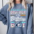 Brother Of The Birthday Boy Baseball Ice Cream Drip Matching Comfort Colors Sweatshirt Denim Brother Of The Birthday Boy Baseball Ice Cream Drip Matching Comfort Colors Sweatshirt Denim