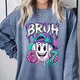 Bruh 67 Baseball Drip Boys Kids Six Seven Meme 6-7 Dripping Comfort Colors Sweatshirt Denim Bruh 67 Baseball Drip Boys Kids Six Seven Meme 6-7 Dripping Comfort Colors Sweatshirt Denim