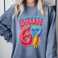 Bruh 67 Baseball Drip Number 67 Player 67th Birthday Comfort Colors Sweatshirt Denim Bruh 67 Baseball Drip Number 67 Player 67th Birthday Comfort Colors Sweatshirt Denim