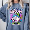 Bruh Baseball Drip Boys Youth Ice Cream Dripping Baseball Comfort Colors Sweatshirt Denim Bruh Baseball Drip Boys Youth Ice Cream Dripping Baseball Comfort Colors Sweatshirt Denim