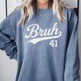 Bruh Baseball Style Number 41 Sports Bro Slang Meme Brother Comfort Colors Sweatshirt Denim Bruh Baseball Style Number 41 Sports Bro Slang Meme Brother Comfort Colors Sweatshirt Denim