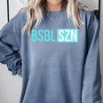 BSBL SZN Baseball Season Game Day Boys Girls Youth Comfort Colors Sweatshirt Denim BSBL SZN Baseball Season Game Day Boys Girls Youth Comfort Colors Sweatshirt Denim