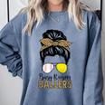 Busy Raising Ballers Tennis Baseball Mom Messy Bun Leopard Comfort Colors Sweatshirt Denim Busy Raising Ballers Tennis Baseball Mom Messy Bun Leopard Comfort Colors Sweatshirt Denim