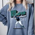 Cal Raleigh Seattle MLB Baseball Players MLBCRA205M Comfort Colors Sweatshirt Denim Cal Raleigh Seattle MLB Baseball Players MLBCRA205M Comfort Colors Sweatshirt Denim