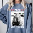 Capybara Love Valentines Day Cute Animal Hearts Raglan Baseball Tee Comfort Colors Sweatshirt Denim