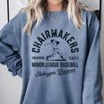 Chairmakers Sheboygan Minor League Baseball Comfort Colors Sweatshirt Denim