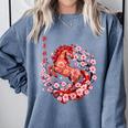 Chinese New Year 2026 Year Of The Horse Raglan Baseball Tee Comfort Colors Sweatshirt Denim