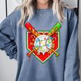 Christmas Baseball Ice Cream Drip Men Women Kids Comfort Colors Sweatshirt Denim Christmas Baseball Ice Cream Drip Men Women Kids Comfort Colors Sweatshirt Denim