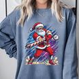 Christmas Baseball Santa Game Day Xmas Boys Kids Men Comfort Colors Sweatshirt Denim Christmas Baseball Santa Game Day Xmas Boys Kids Men Comfort Colors Sweatshirt Denim