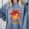 Chuc Mung NAM Moi 2026 Vietnamese Lunar New Year Of Horse Raglan Baseball Tee Comfort Colors Sweatshirt Denim
