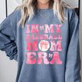 Coquette Bow In My Baseball Mom Era Baseball Mama Mother Day Comfort Colors Sweatshirt Denim Coquette Bow In My Baseball Mom Era Baseball Mama Mother Day Comfort Colors Sweatshirt Denim