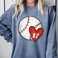 Custom Baseball Mom Number 87 Heart For Mom Mommy Comfort Colors Sweatshirt Denim Custom Baseball Mom Number 87 Heart For Mom Mommy Comfort Colors Sweatshirt Denim