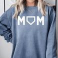 Cute Baseball Mom Favorite Player Mother's Day Comfort Colors Sweatshirt Denim
