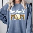 Cute Baseball Mom Leopard Print Mom For Mother's Day Comfort Colors Sweatshirt Denim Cute Baseball Mom Leopard Print Mom For Mother's Day Comfort Colors Sweatshirt Denim