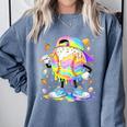 Cute Easter Baseball Ice Cream Boys Girls Kids Comfort Colors Sweatshirt Denim Cute Easter Baseball Ice Cream Boys Girls Kids Comfort Colors Sweatshirt Denim